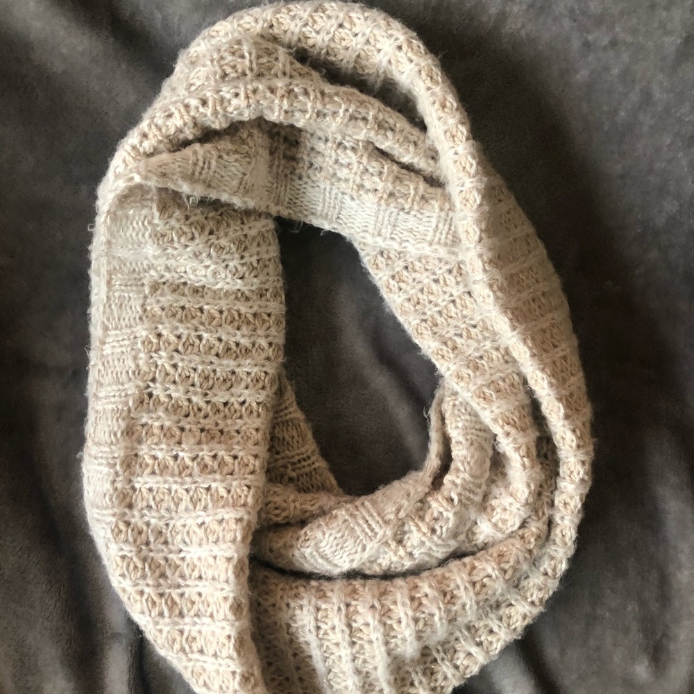 Beige infinity scarf